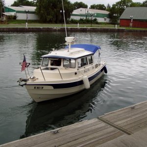 Alma's Only Backing Away From the Dock at Seneca Falls