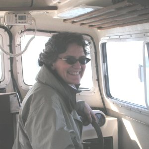 Media '(Pat Anderson) Kas at the helm' in album 'boat-y-sattva in her former incarnation as Daydream'