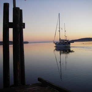 "I'm Dreaming of a voyage south" from the Marrowstone Island national anthem.
