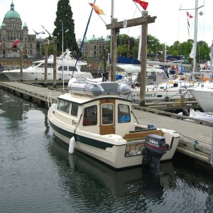 Victoria Harbor with Parliament Building