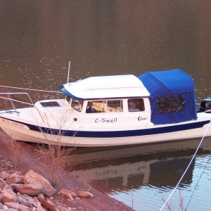 Port side view of Sea Swell in Cedar Canyon 11-12-10