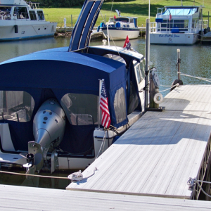 This shows the starboard gull-wing top  opened, but both sides have the gull wing top.