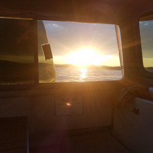 Media 'Sunset commute home' in album 'Plucked out of the water in Winterhaven, ME.'