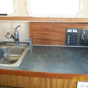 galley w/ new water faucet