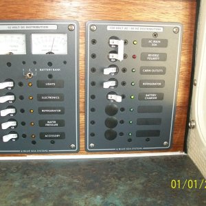 110 and 12Volt electrical panels