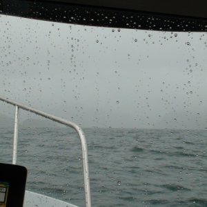 fog & rain out of Peihle Passage on way to Sitka