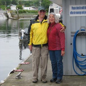 Barry and Patti,  C-Cakes at Port McNeil