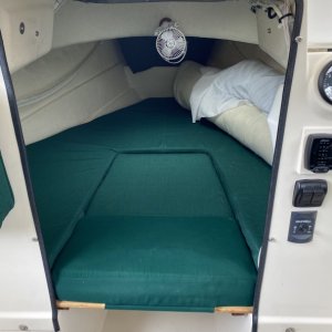Two part berth filler cushion