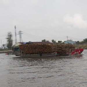 All of the larger vessels were loaded beyond USCG regulations.  Where's the bow lookout?