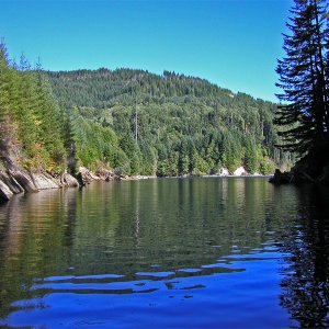 One of the many inlets on the lake