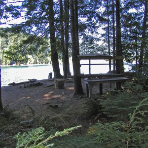 Media 'One of the camp sites on the lake' in album 'Ready to go'