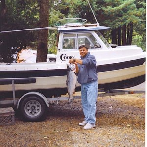 The only salmon caught that day in Crescent City