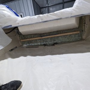 with a narrow transom like this horizontal braces using the engine mount holes and 8\" screws works real well.