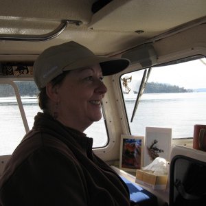 Carolyn keeping watch