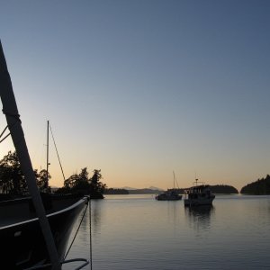 sunset Wallace Island