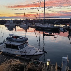 Powell River sunset.