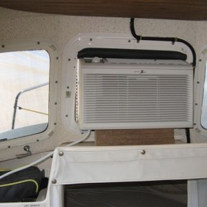 (010 10) Foam pushed in place over top of AC