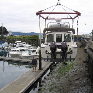 Almost in the water