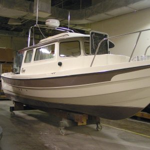 New boat getting rigged
