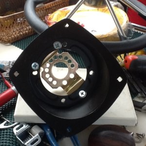Front view of the angle adaptor with modifaction.