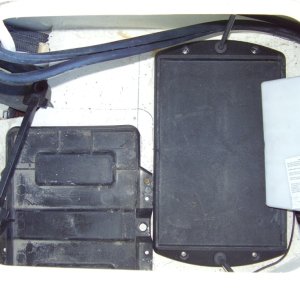 #11 top view showing needed clearance to drop second battery through
