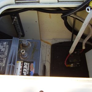 #17 this position interfered with the removal of fore battery...final position will be two inches to the right
