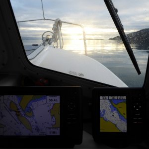 A glassy Hales Passage