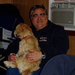 Oscar, (Daydream) and his handler, Pat.
(Robbi)