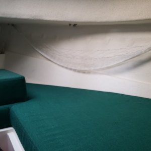 Looking forward - starboard cuddy berth