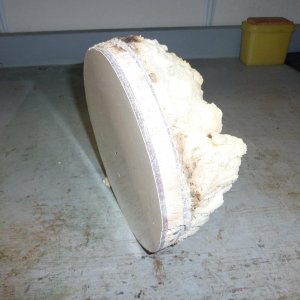 cut out from fishbox.  Note balsa core and insulation