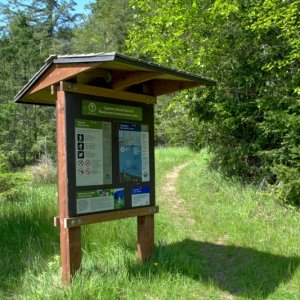 Kiosk at Eagle Harbor