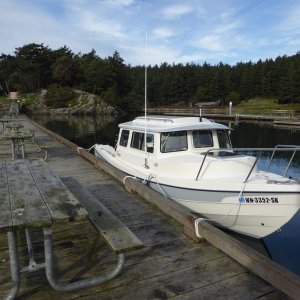 Picked a spot at the end of the dock for "privacy", LOL!
