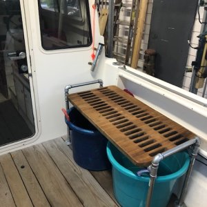 Media 'Teak diver gear up bench' in album 'New to me truck and boat'