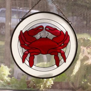 Crab in Front Window