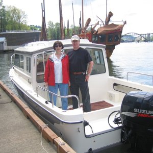 Our first "spin around the block" on our new boat. 4/30/05
