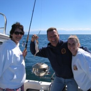 We shoud stick to crabbing - Dee, David and Emily