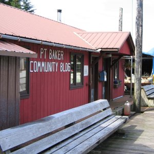 Point Baker floating community hall.