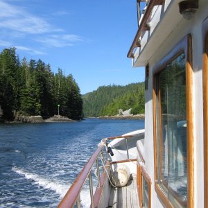 Looking back at the narrows.