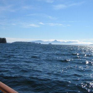 More open water with a very nice view.
