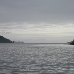Southbound from Craig on a grey day.