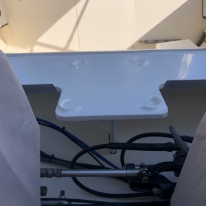 Supported underneath and aluminum angle on the ends