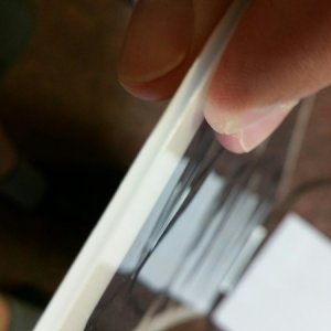 Media 'photo of the panel backing which is like a 3/16 acrylic or poly material. Flexible (slightly) and nowhere near foldable' in album 'test fit'