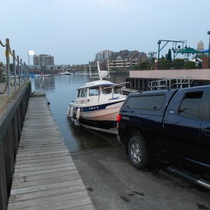 We launched in Buffalo and stored our truck and trailer