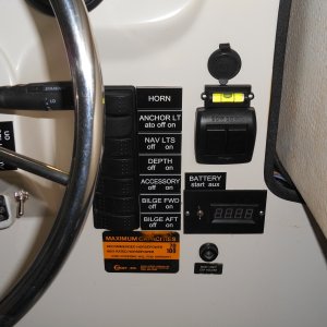 1" X 2" labels from Carolina Laser replaced original.