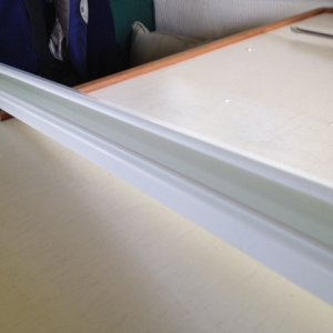 Media 'Picture shows side rail with cover open' in album 'Side rail completed. Rails added to both sides to hide cables and wires'