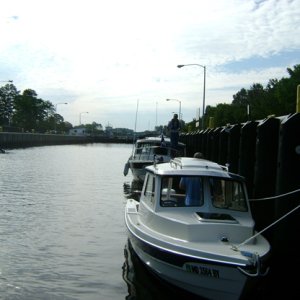 Sea Esta and Annalee in Centerville Lock