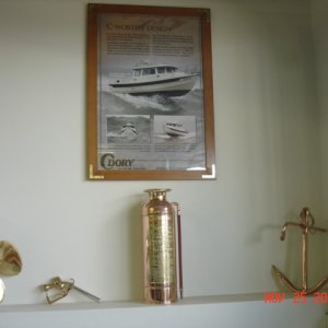 Dec 2007 C-Dory posters received at B'Ham CBGT - finally framed & mounted
