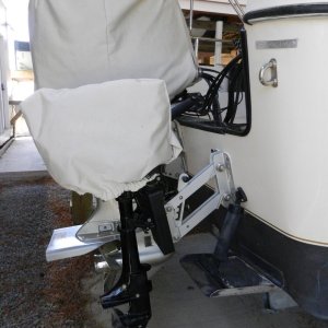 Engine in down (running) position