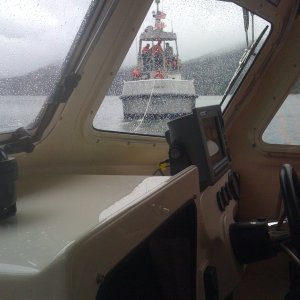 Betty Joe under tow