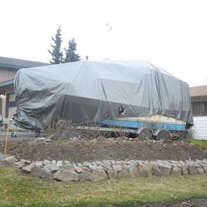 Took the whole Js to put on the tarp, total time about 3.5 hours for the whole job.